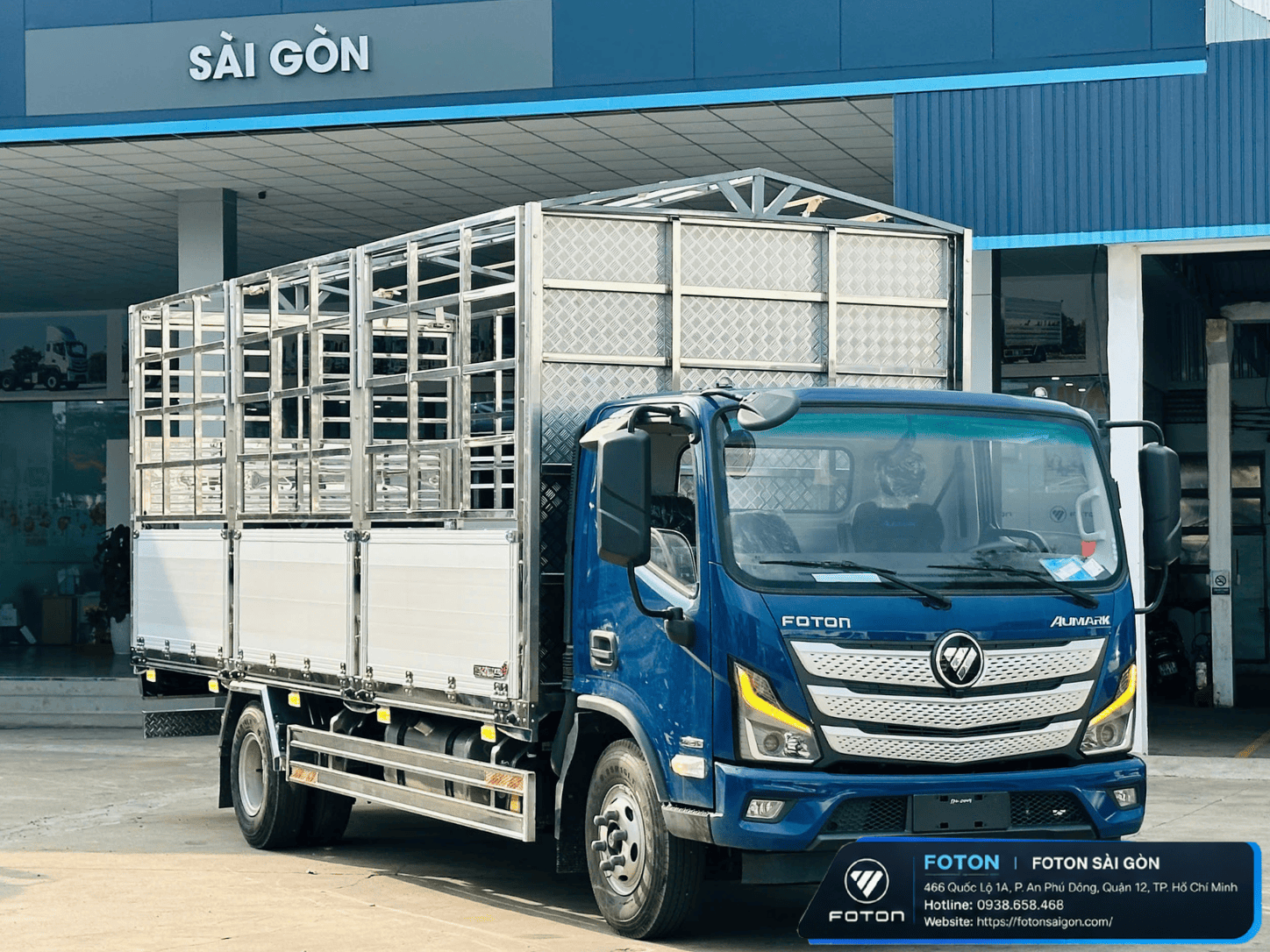 Foton Aumark S70L Tải 7T5 Thùng Mui Bạt Bửng Nhôm